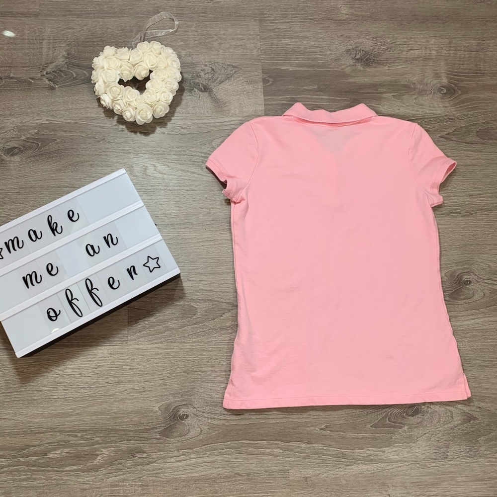 Old Navy Girls pink polo shirt - Picture 6 of 6